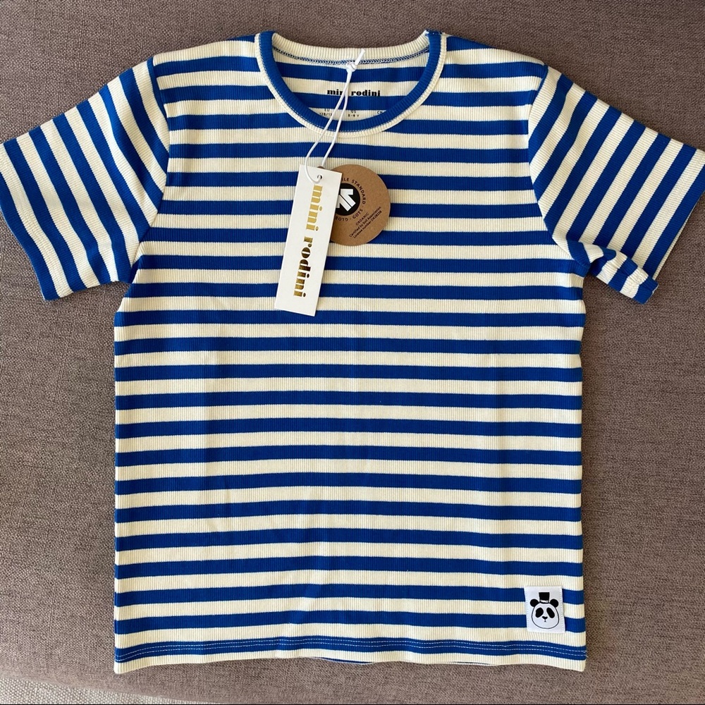Striped ribbed t-shirt NWT | mini rodini